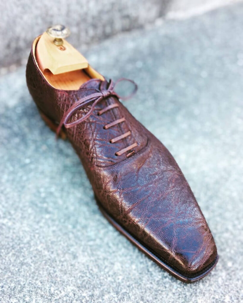 Elephant Leather Oxford Plaintoe